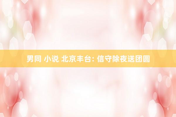 男同 小说 北京丰台: 信守除夜送团圆
