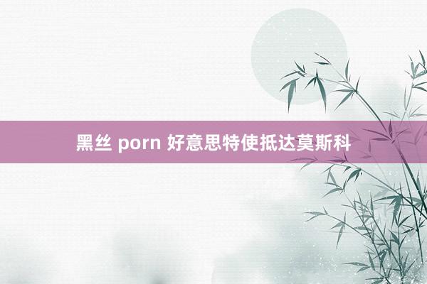 黑丝 porn 好意思特使抵达莫斯科